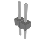 Conn Unshrouded Header HDR 2 POS 2.54mm Solder ST Top Entry Thru-Hole