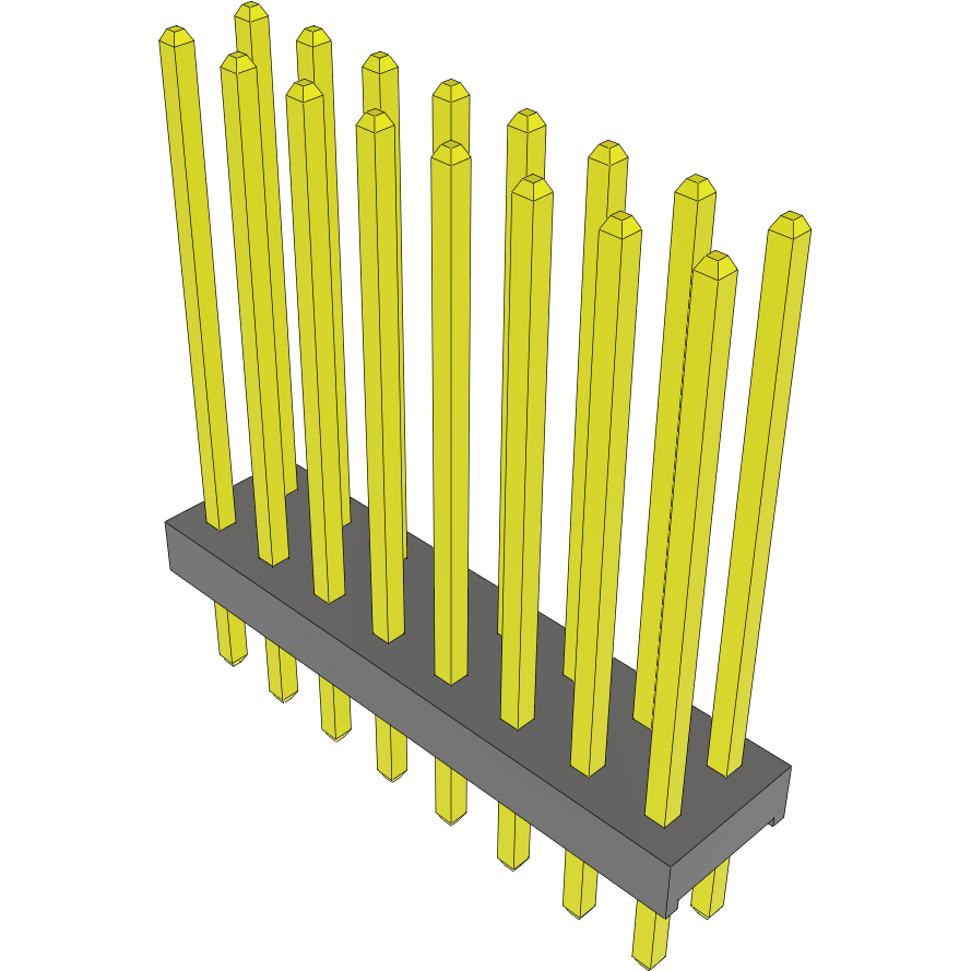 Samtec-MTMM-108-13-G-D-495 Steckverbinderleisten und Leiterplattenbuchsen Conn Unshrouded Header HDR 16 POS 2mm Solder ST Top Entry Thru-Hole Bulk
