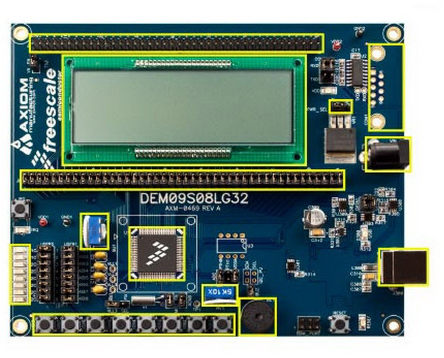 NXP Semiconductors-DEMO9S08LG32 Eingebettete Systementwicklungsboards und -kits MC9S08LG32 Microcontroller Demonstration Board 0.032MHz CPU 2KB RAM 32KB Flash