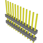 Conn Board Stacker HDR 12 POS 2.54mm Solder ST Top Entry Thru-Hole Bulk