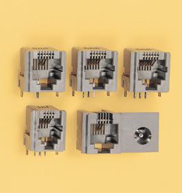 JST Manufacturing-MJ-88H-RD315K(LF)(SN) Steckverbinder, Telefon und Telekommunikation Conn Modular Jack F 8 POS 2.04mm Solder RA Thru-Hole 8 Terminal 1 Port Box