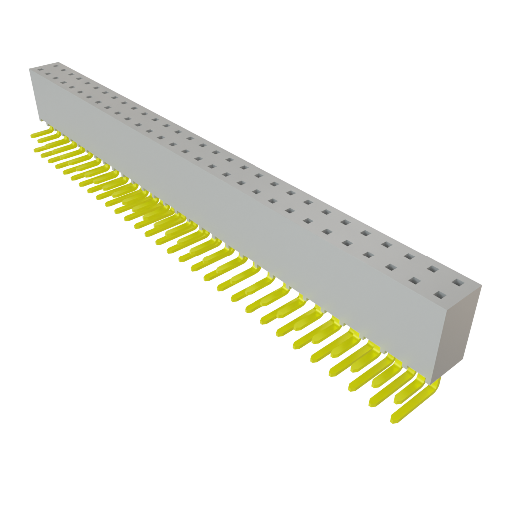 Samtec-SSW-130-02-G-D-RA Connector Headers and PCB Receptacles Conn Socket Strip SKT 60 POS 2.54mm Solder RA Side Entry Thru-Hole Layer