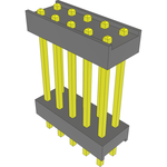 Conn Board Stacker HDR 2.54mm Solder ST Thru-Hole Bulk
