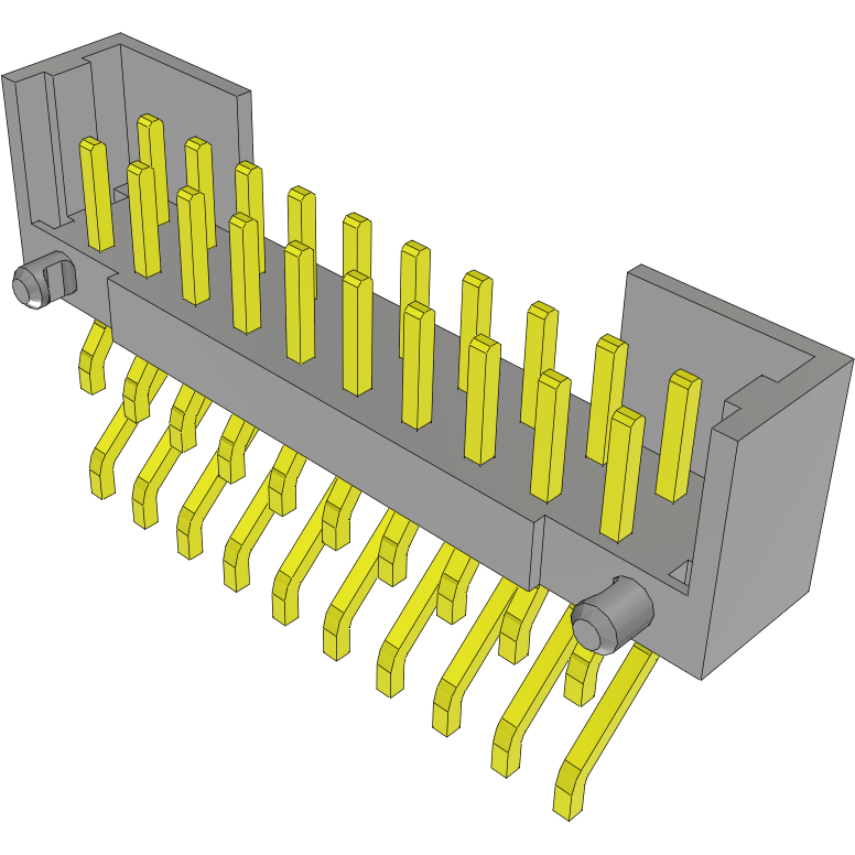 Samtec-TSH-110-01-L-DH-SL Embases de raccordement et réceptacles PCB Conn Shrouded Header (3 Sides) HDR 20 POS 2mm Solder RA SMD Tube