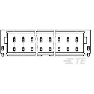 TE Connectivity-1734709-6 Steckverbinderleisten und Leiterplattenbuchsen Conn Shrouded Header (4 Sides) HDR 6 POS 1mm Solder RA Side Entry SMD T/R
