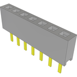 Conn Socket Strip SKT 7 POS 2mm Solder ST Top Entry Thru-Hole Tube
