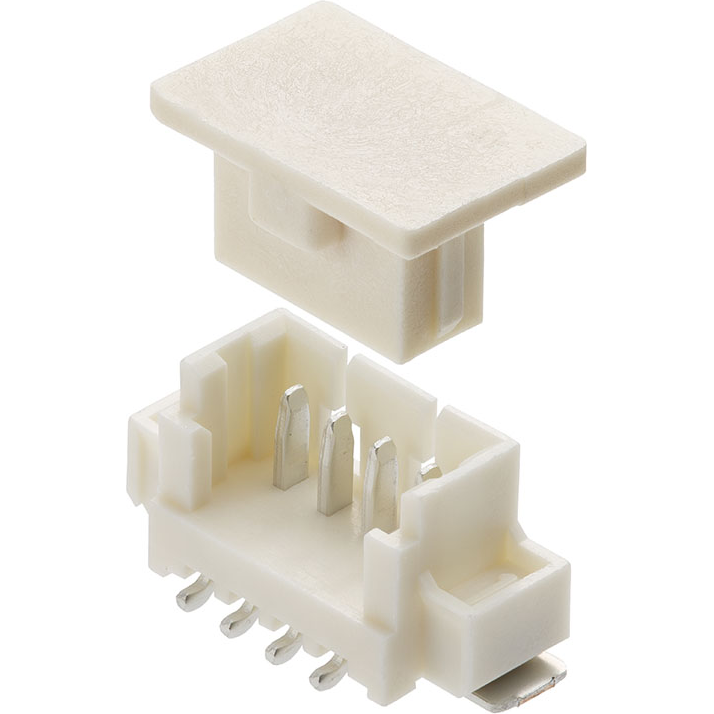 Molex-0533980467 Cabezales del conector y receptáculos PCB Conn Shrouded Header (3 Sides) HDR 4 POS 1.25mm Solder ST SMD T/R