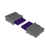 Cable Assembly Discrete Wire 0.558m 28AWG Terminal Strip to Socket Strip 20 to 20 POS F-M Crimp-Crimp TIGER EYE™ Layer