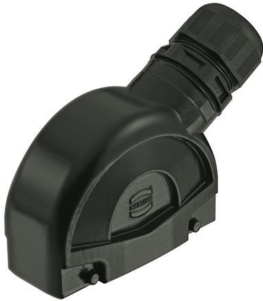 HARTING Technology Group-19411240523 Backshells Hood 90° 24B Shell Size Glass Filled Nylon/Glass Filled Polyamide Double Lock Han-Eco®