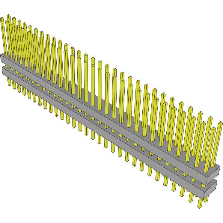 Samtec-TW-30-07-G-D-220-140 Piastre connettori e prese PCB Conn Board Stacker HDR 60 POS 2mm Solder ST Top Entry Thru-Hole Bulk