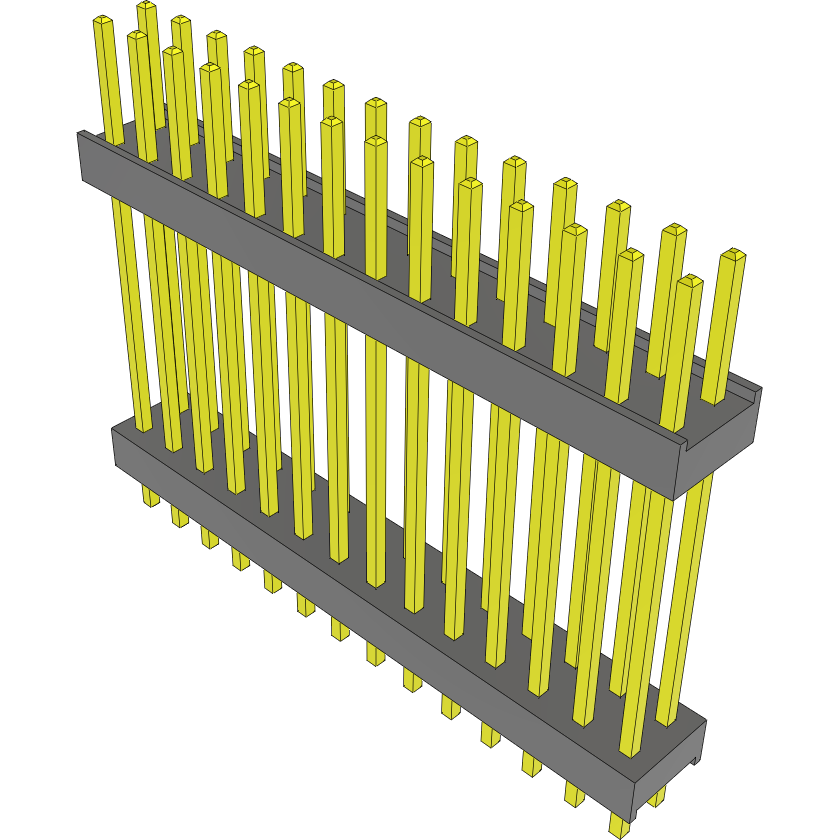 Samtec-DW-14-20-T-D-790 连接器插头及 PCB 插座 Conn Board Stacker HDR 28 POS 2.54mm Solder ST Top Entry Thru-Hole Bulk