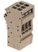 Weidmuller-1865910000 连接器接线板 Conn Terminal Block F 6 POS Tension Clamp ST Cable Mount 20A