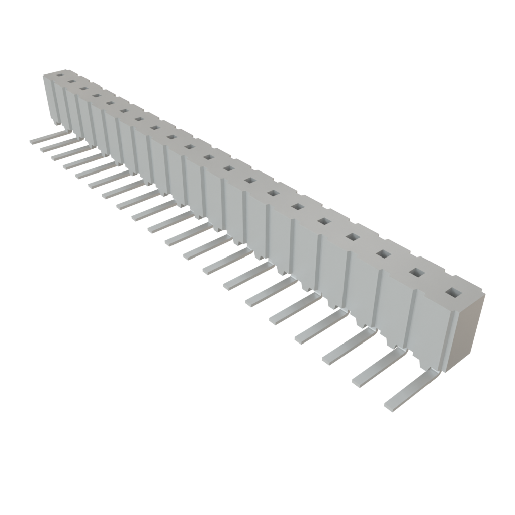 Samtec-CES-120-02-T-S-RA 连接器插头及 PCB 插座 Conn Socket Strip SKT 20 POS 2.54mm Solder RA Side Entry Thru-Hole Tube