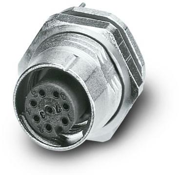 PHOENIX CONTACT-1408771 Sensor Accessories Sensor/actuator flush-type socket, 8-pos., M12-SPEEDCON, shielded, rear/screw mounting with Pg9 thread, with straight solder connection