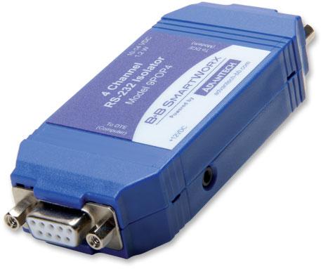 Advantech-9POP4 Schnittstellenmodule 9-Pin, RS-232, 2-Wire, 1-Power Supply Isolator