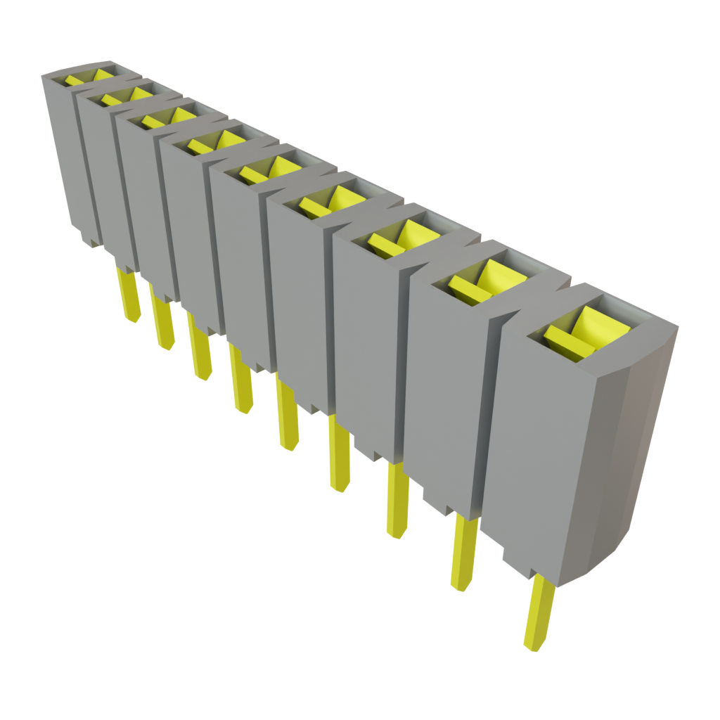 Samtec-SSA-109-S-T Steckverbinderleisten und Leiterplattenbuchsen Conn Socket Strip SKT 9 POS 2.54mm Solder ST Top Entry Thru-Hole Bulk