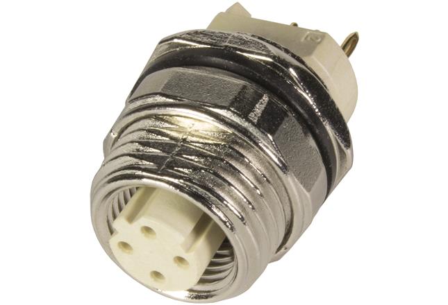 HARTING Technology Group-21033812430 Connector Circular Conn M12 Circular SKT 4 POS Solder ST Thru-Hole 4 Terminal 1 Port