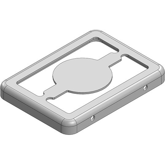 Masach Tech-MS190-10F-NS null 19 x 13.9 x 2mm Two-piece Drawn-Seamless RF Shield/EMI Shield FRAME (Nickel-Silver)