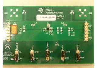 Texas Instruments-TPS61282EVM-586 Energiemanagement, Entwicklungsplatinen und -kits TPS61282 DC to DC Converter and Switching Regulator Chip 3.15V to 3.5V Output Evaluation Board