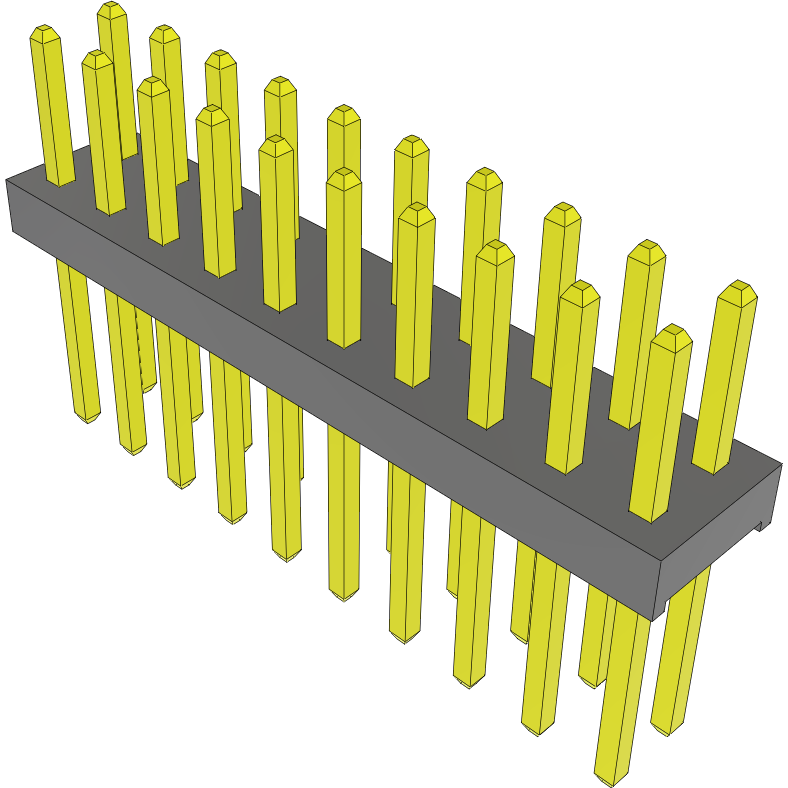 Samtec-MTMM-110-07-G-D-160 Connector Headers and PCB Receptacles Conn Unshrouded Header HDR 20 POS 2mm Solder ST Top Entry Thru-Hole Bulk