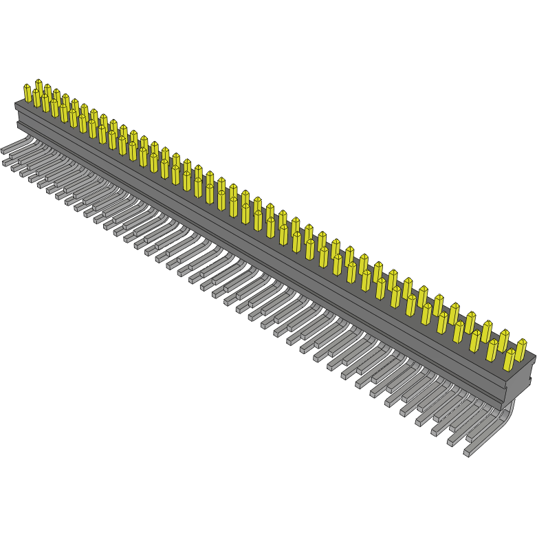 Samtec-FTSH-140-03-F-D-RA Steckverbinderleisten und Leiterplattenbuchsen Conn Unshrouded Header HDR 80 POS 1.27mm Solder RA Side Entry Thru-Hole Tube