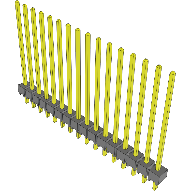 Samtec-TSW-116-19-G-S Steckverbinderleisten und Leiterplattenbuchsen Conn Unshrouded Header HDR 16 POS 2.54mm Solder ST Top Entry Thru-Hole Bulk