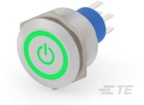 TE Connectivity-AV2521M624Q04 Bouton commutateur poussoir Anti-Vandal Push Button Switch Solder Terminals Moving Ring Led Plus Power