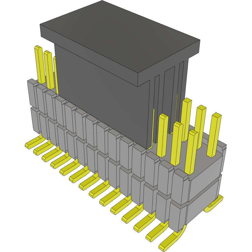 Samtec-HDWM-14-53-G-D-265-SM-P Steckverbinderleisten und Leiterplattenbuchsen Conn Board Stacker HDR 28 POS 1.27mm Solder ST SMD Tube