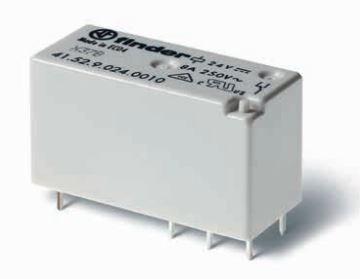Finder-41.52.9.048.0010 Power Relays Power Relay 48VDC 8A DPDT(29x12.6x15.7)mm THT