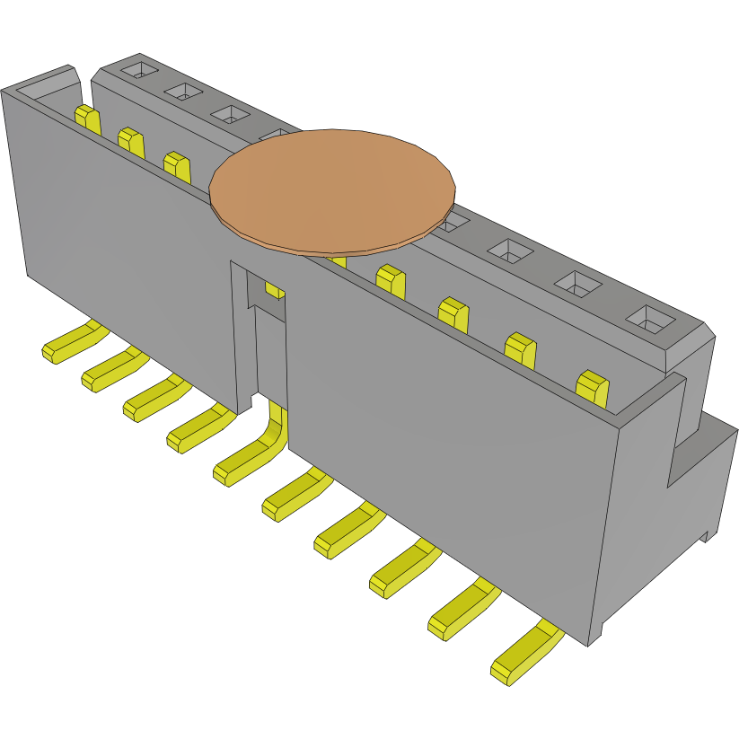 Samtec-LS2-110-02-F-D-K-TR Embases de raccordement et réceptacles PCB Conn Socket and Terminal Strip SKT/HDR 20 POS 2mm Solder ST SMD T/R