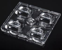 LEDIL OY-C15540_STRADA-2X2-T3-PC Optical Lenses Rectangular Optical Lens Clear Polycarbonate Screw/Pin Box