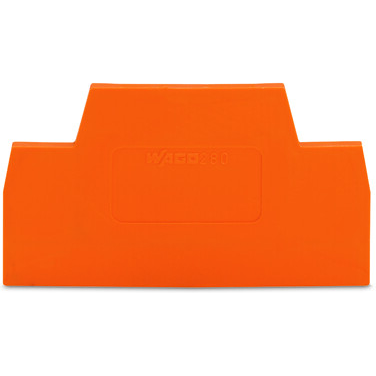 WAGO-280-341 Steckverbinderzubehör Connector Accessories End and Intermediate Plate Straight Polyamide 6/6 Orange Box