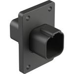 Conn Housing RCP 6 POS Crimp ST Flange Mount Black Box