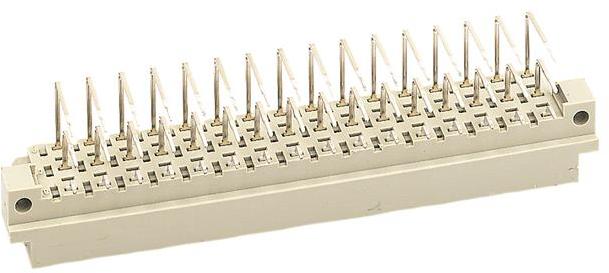 HARTING-09051487921 背板连接器 Conn DIN 41612 M 48 POS 5.08mm Solder RA Thru-Hole