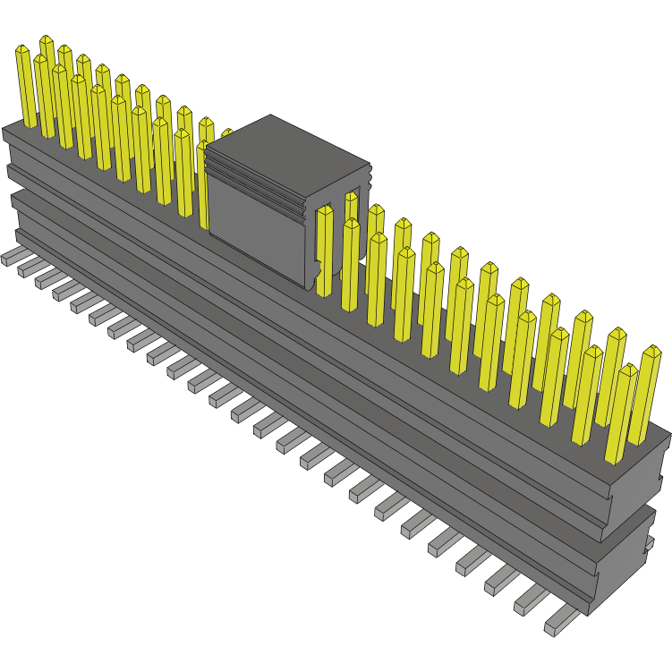 Samtec-FW-25-03-F-D-250-150-P Connector Headers and PCB Receptacles Conn Board Stacker HDR 50 POS 1.27mm Solder ST Top Entry SMD FLEX STACK™ Tube
