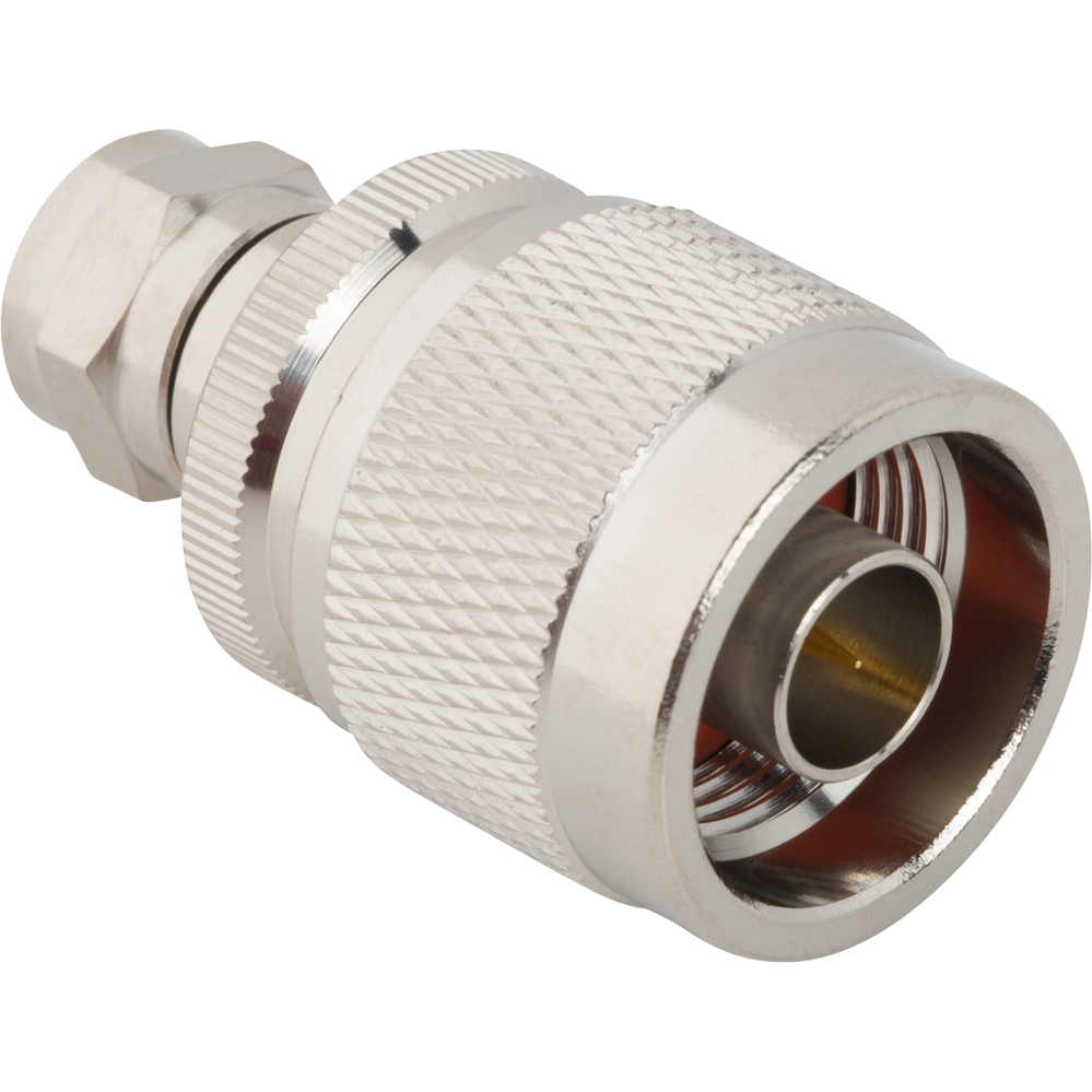 Amphenol RF-242157 Raccordement FR Conn Type N-Type F Adapter 0Hz to 2GHz 50Ohm ST PL/PL Gold