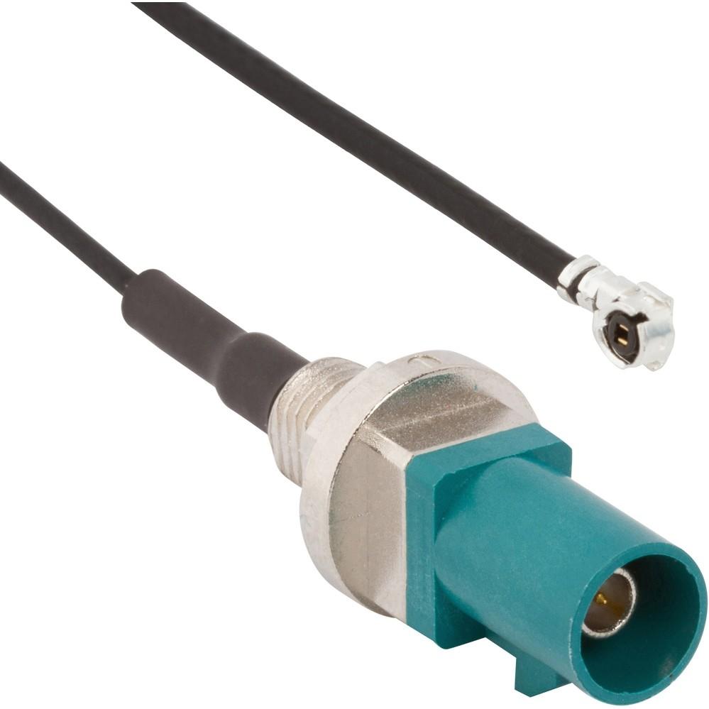 Amphenol RF-095-820-109-30Z Kabelbaugruppen Koaxial Cable Assembly 1.37mm Cable 0.3m SMB to AMC M-M Bag