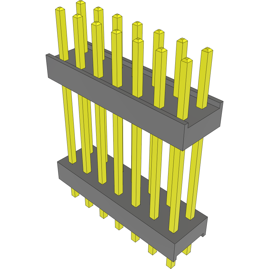 Samtec-DW-07-11-G-D-630 Steckverbinderleisten und Leiterplattenbuchsen Conn Board Stacker HDR 14 POS 2.54mm Solder ST Top Entry Thru-Hole Bulk
