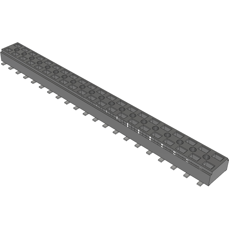 Samtec-CLT-121-02-F-D-BE Steckverbinderleisten und Leiterplattenbuchsen Conn Socket Strip SKT 42 POS 2mm Solder ST Bottom Entry SMD TIGER CLAW™ Tube
