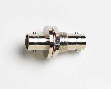 Pomona Electronics-6744 RF-Steckverbinder Conn BNC Adapter 0Hz to 3GHz 75Ohm ST Panel Mount F/F Gold