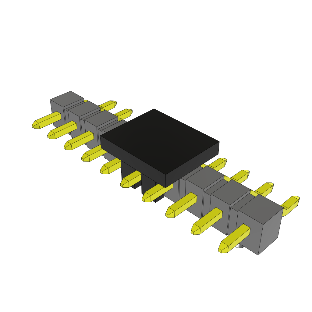 Samtec-TSM-110-04-L-SH-A-P-TR Piastre connettori e prese PCB Conn Unshrouded Header HDR 10 POS 2.54mm Solder RA Side Entry SMD T/R