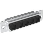 Conn D-Sub M 5Power POS 6.8mm Solder Cup ST Cable Mount 5 Terminal 1 Port Bag