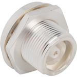 Conn Triax 0Hz to 0.5GHz Solder ST Panel Mount RCP Silver