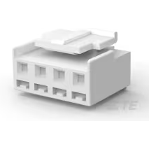 TE Connectivity-2132781-4 Connector Discrete Wire Housing Conn Housing RCP 4 POS 3.96mm Crimp ST Cable Mount Natural Bag
