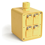 Super-Safeway Multiple Outlet Box, 2-Sided, F3 Cord Grip, with Double