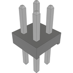 Conn Unshrouded Header HDR 4 POS 2mm Solder ST Top Entry Thru-Hole Bulk