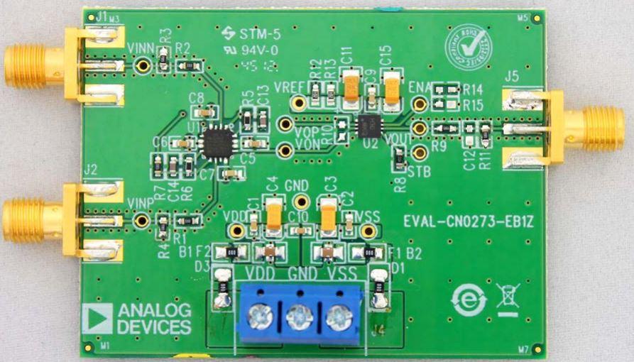 Analog Devices-EVAL-CN0273-EB1Z Integrierte Verstärkerschaltung, Entwicklungsplatinen und -kits ADA4817-2/ADA4830-1 Op Amp/Special Purpose Amplifier Evaluation Board