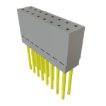 Conn Elevated Socket SKT 16 POS 2.54mm Solder ST Top Entry Thru-Hole Tube