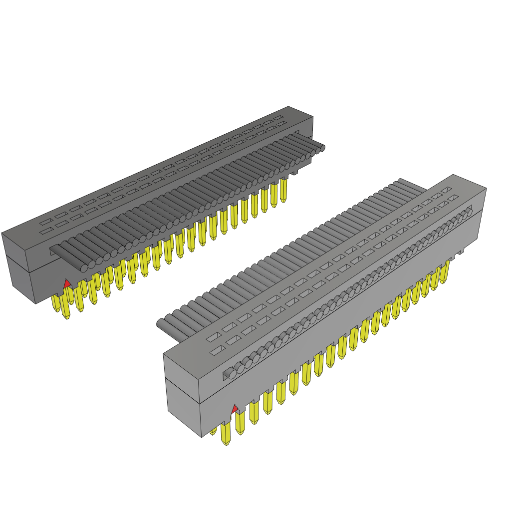 Samtec-FFMD-20-D-08.00-01 扁平/带状电缆组件 Cable Assembly 0.203m 30AWG 1.27mm 40 to 40 POS IDC Connector to IDC Connector M-M TIGER EYE™ Clamshell