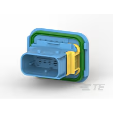 TE Connectivity-4-1564518-1 Einzeladersteckverbinder, Gehäuse Conn Housing PL 10 POS 4mm/6mm Crimp ST Panel Mount Blue Carton